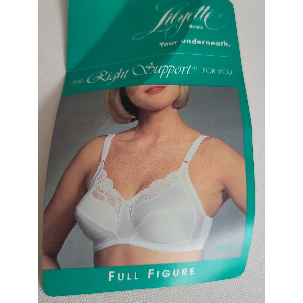 VTG Lilyette White Full Figure Bra Sz 34D NWT